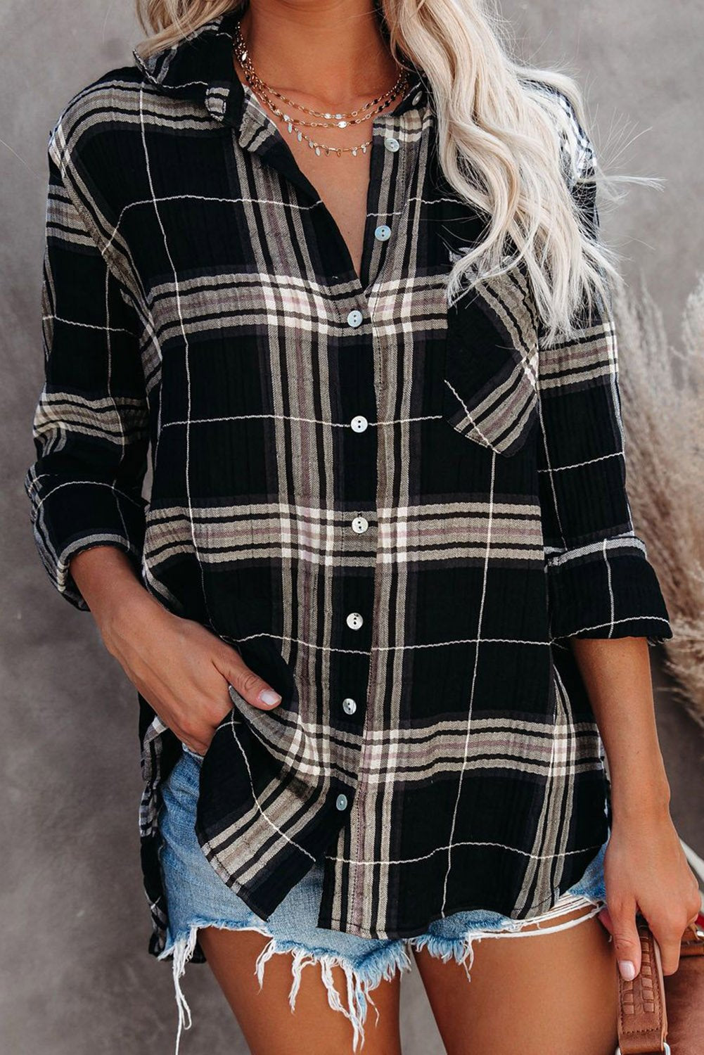 Plaid Button Shirt